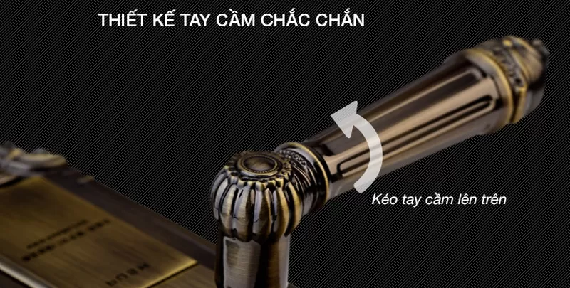 Khóa Cửa Vân Tay Tân Cổ Điển Kaadas 6001