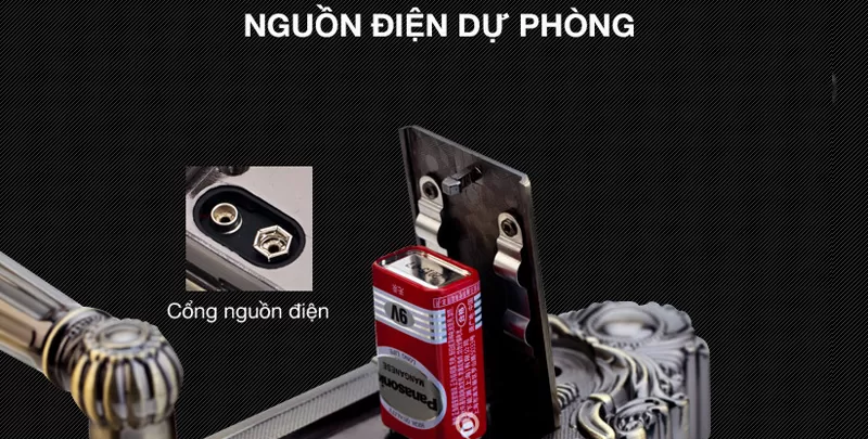 Khóa Cửa Vân Tay Tân Cổ Điển Kaadas 6001