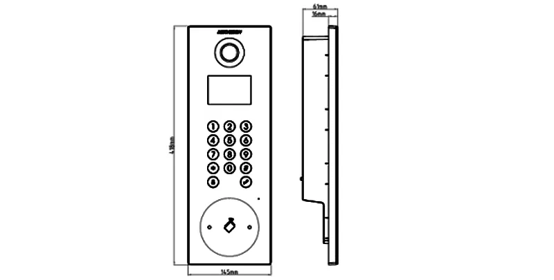 Nút Bấm Sảnh Chuông Cửa Hikvision DS-KD8102-2