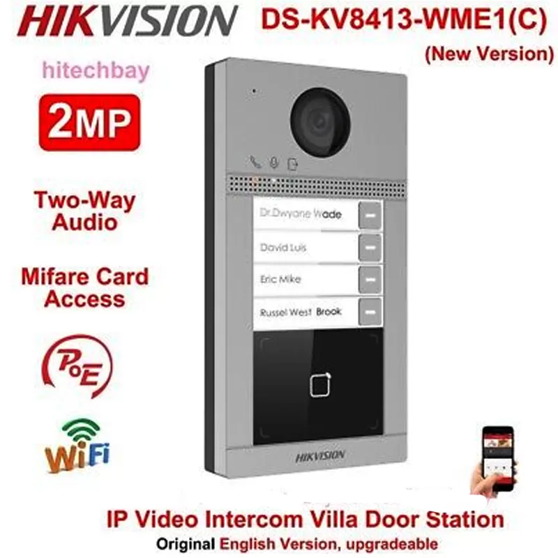 Nút Bấm Chuông Cửa IP Hikvision DS-KV8413-WME1