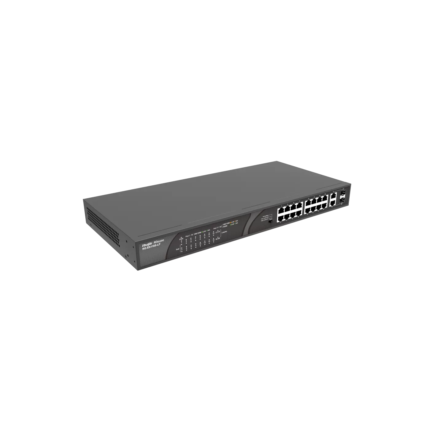 Thiết bị chuyển mạch Mbps không được quản lý 16 cổng 10/100 dạng để bàn RG-ES118S-LP
