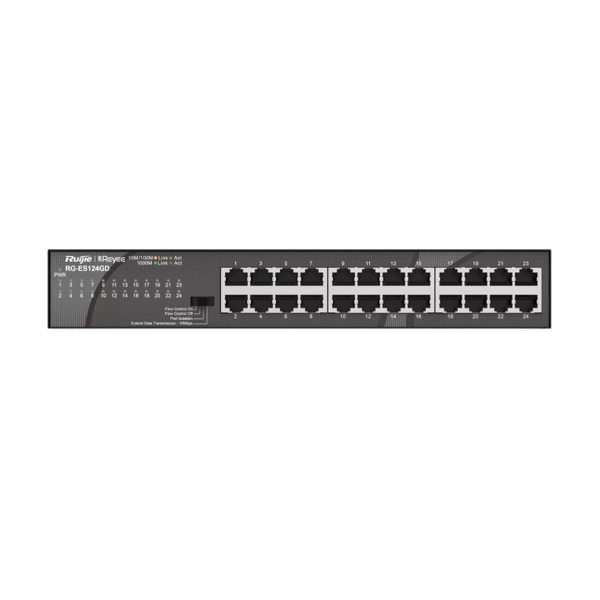 Thiết bị chuyển mạch Mbps 24 cổng 10/100/1000 không được quản lý RG-ES124GD