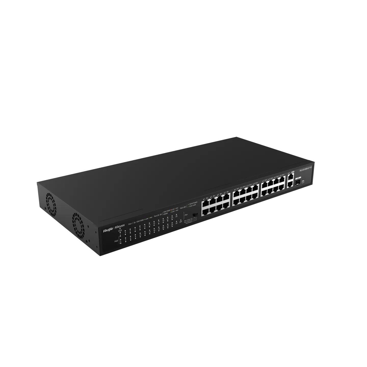 Thiết bị chuyển mạch Mbps 24 cổng 10/100 không được quản lý RG-ES126S-LP V2