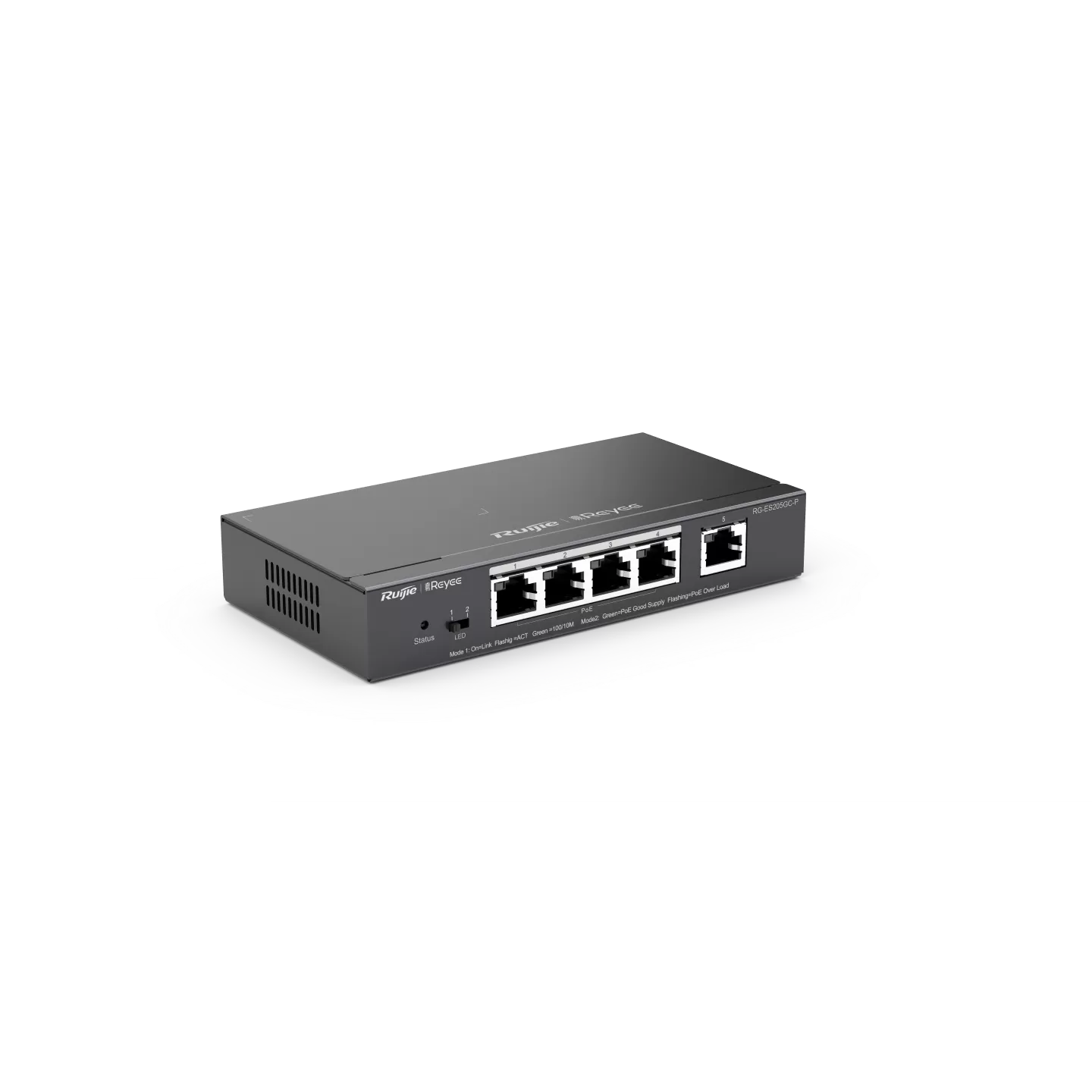 Thiết bị chuyển mạch Gigabit PoE được quản lý trên đám mây thông minh 5 cổng RG-ES205GC-P
