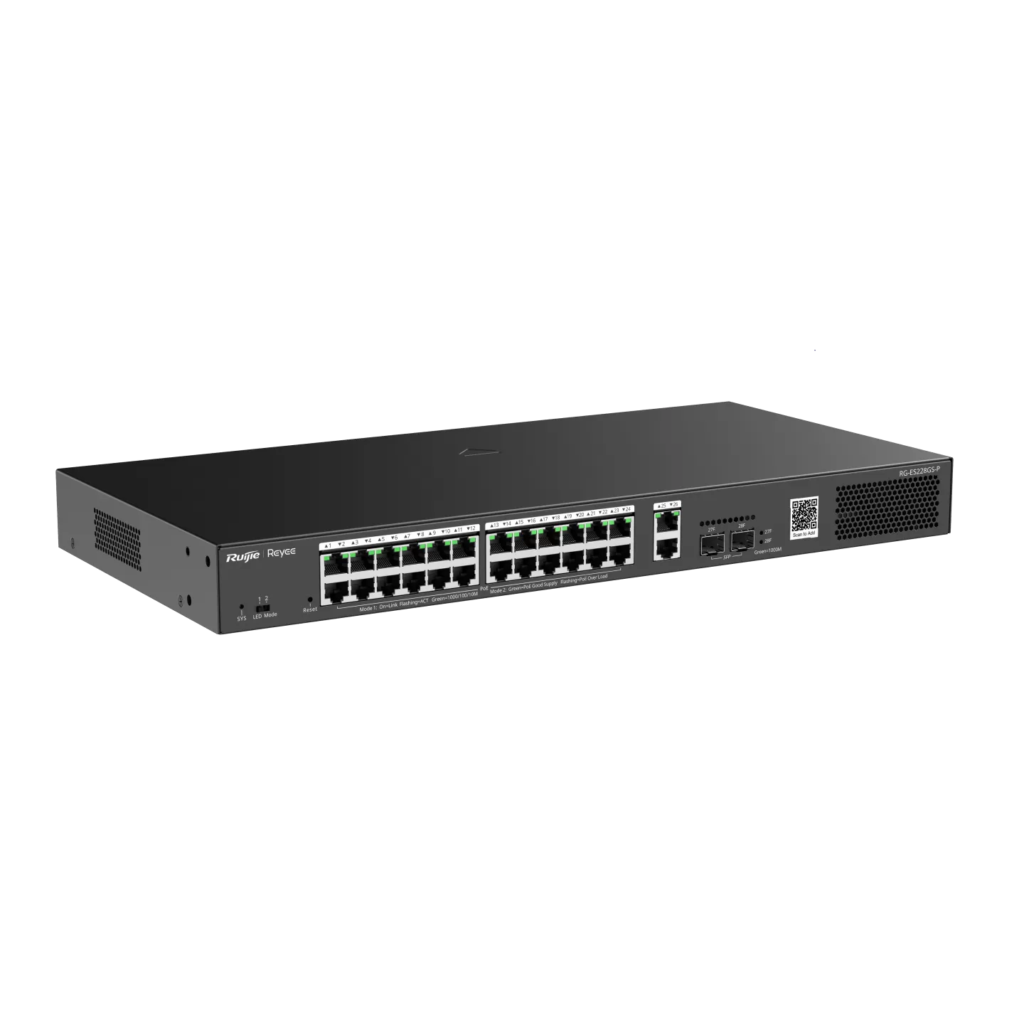 Thiết bị chuyển mạch Gigabit PoE thông minh 28 cổng quản lý trên Cloud RG-ES228GS-P