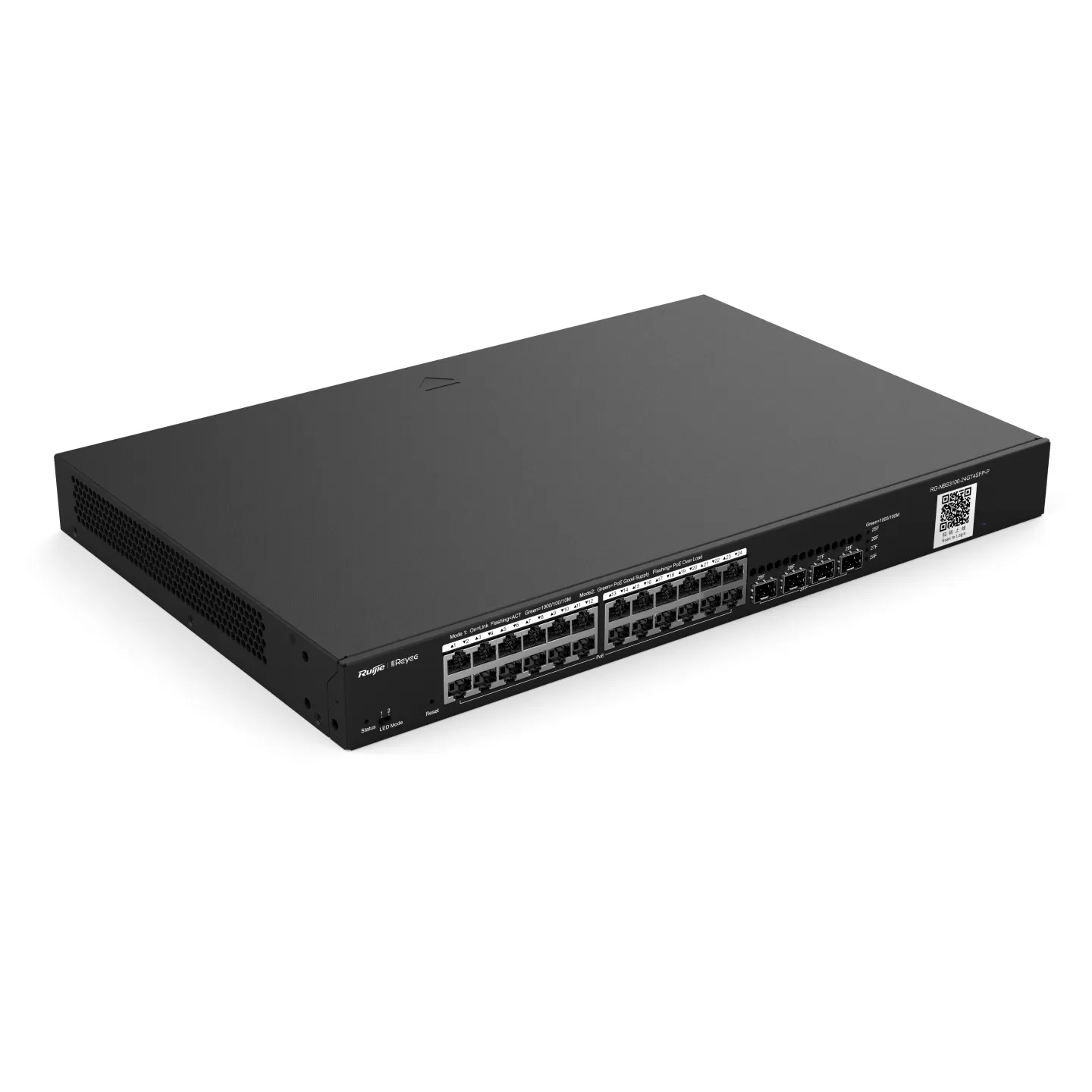 Thiết bị chuyển mạch Gigabit lớp 2 PoE quản lý trên đám mây, loại 28 cổng RG-NBS3100-24GT4SFP-P