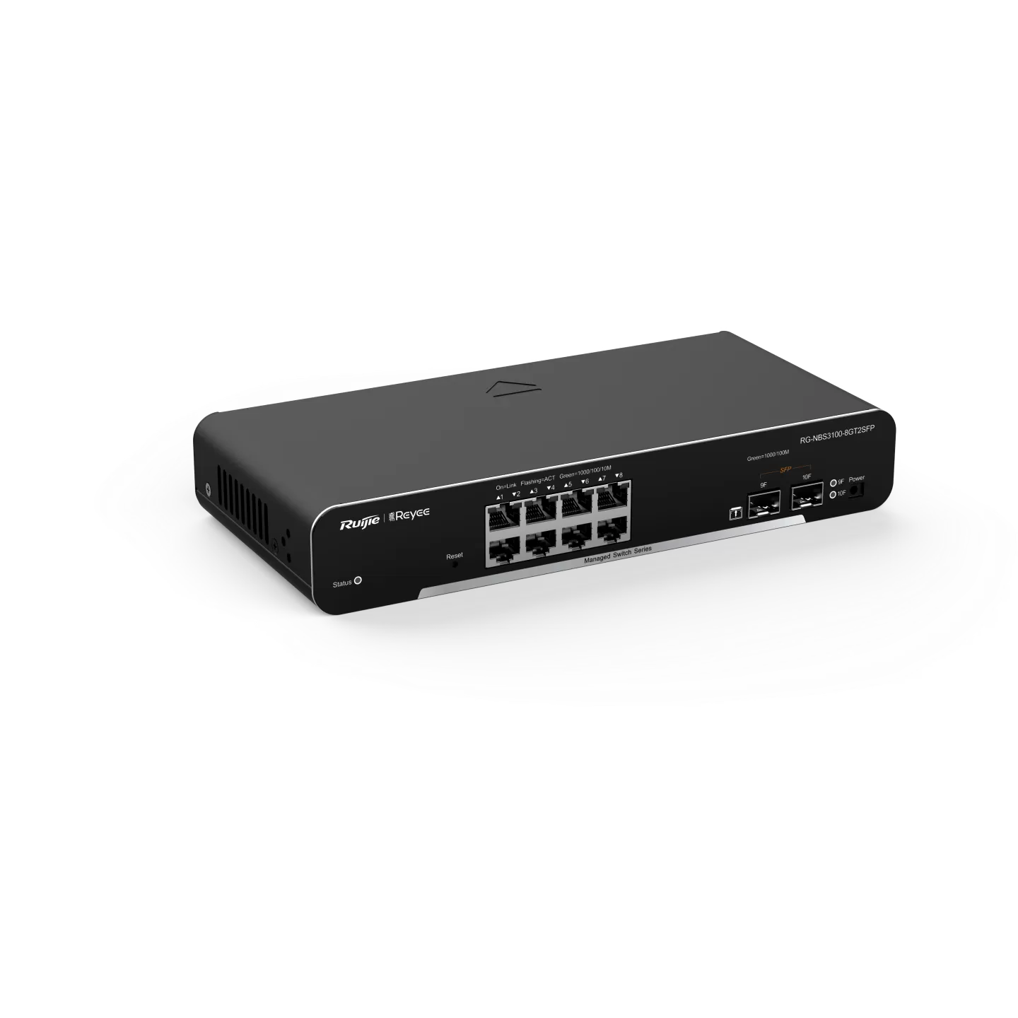 Thiết bị chuyển mạch Gigabit lớp 2 phi PoE quản lý trên đám mây, loại 10 cổng RG-NBS3100-8GT2SFP